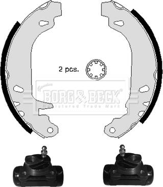 Borg & Beck BBS1080K - Комплект спирачна челюст vvparts.bg