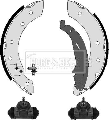 Borg & Beck BBS1039K - Комплект спирачна челюст vvparts.bg