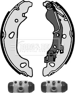 Borg & Beck BBS1079K - Комплект спирачна челюст vvparts.bg