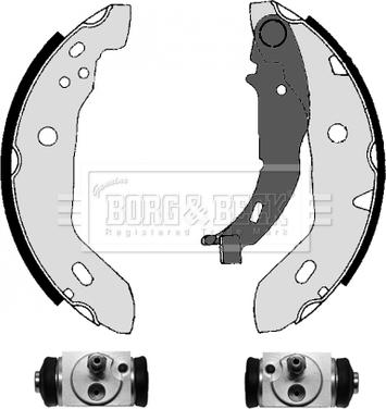 Borg & Beck BBS1107K - Комплект спирачна челюст vvparts.bg