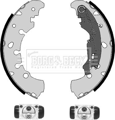 Borg & Beck BBS1116K - Комплект спирачна челюст vvparts.bg