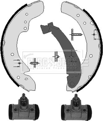 Borg & Beck BBS1126K - Комплект спирачна челюст vvparts.bg