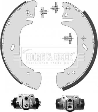 Borg & Beck BBS1121K - Комплект спирачна челюст vvparts.bg