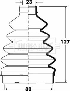 Borg & Beck BCB6099 - Маншон, полуоска vvparts.bg