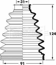 Borg & Beck BCB6056 - Маншон, полуоска vvparts.bg