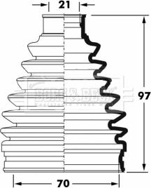 Borg & Beck BCB6066 - Маншон, полуоска vvparts.bg