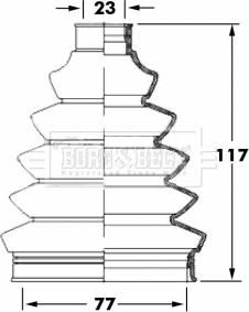 Borg & Beck BCB6068 - Маншон, полуоска vvparts.bg