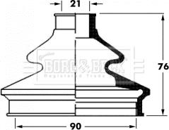 Borg & Beck BCB6062 - Маншон, полуоска vvparts.bg