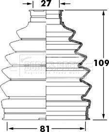 Borg & Beck BCB6009 - Маншон, полуоска vvparts.bg