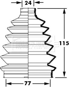 Borg & Beck BCB6007 - Маншон, полуоска vvparts.bg