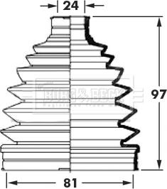 Borg & Beck BCB6010 - Маншон, полуоска vvparts.bg