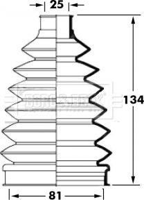 Borg & Beck BCB6028 - Маншон, полуоска vvparts.bg