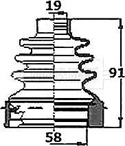 Borg & Beck BCB6144 - Маншон, полуоска vvparts.bg