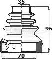 Borg & Beck BCB6141 - Маншон, полуоска vvparts.bg