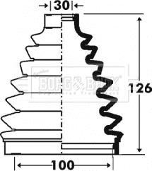 Borg & Beck BCB6100 - Маншон, полуоска vvparts.bg