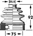 Borg & Beck BCB6117 - Маншон, полуоска vvparts.bg