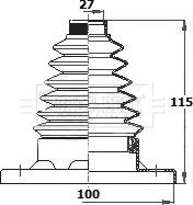 Borg & Beck BCB6134 - Маншон, полуоска vvparts.bg