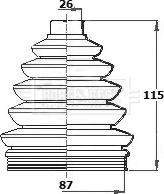 Borg & Beck BCB6138 - Маншон, полуоска vvparts.bg