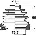 Borg & Beck BCB6133 - Маншон, полуоска vvparts.bg