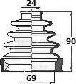 Borg & Beck BCB6132 - Маншон, полуоска vvparts.bg