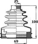 Borg & Beck BCB6129 - Маншон, полуоска vvparts.bg