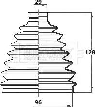 Borg & Beck BCB6341 - Маншон, полуоска vvparts.bg