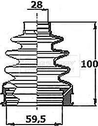 Borg & Beck BCB6353 - Маншон, полуоска vvparts.bg