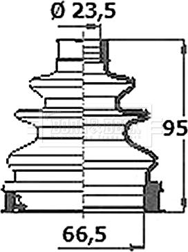 Borg & Beck BCB6388 - Маншон, полуоска vvparts.bg