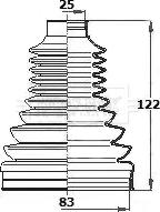 Borg & Beck BCB6320 - Маншон, полуоска vvparts.bg