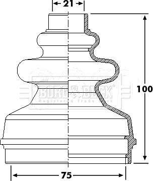 Borg & Beck BCB6241 - Маншон, полуоска vvparts.bg