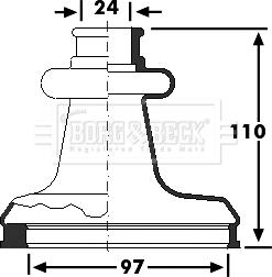 Borg & Beck BCB6223 - Маншон, полуоска vvparts.bg