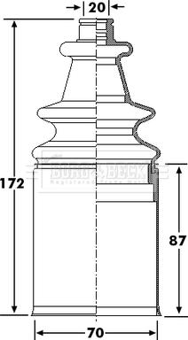 Borg & Beck BCB6271 - Маншон, полуоска vvparts.bg