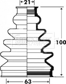 Borg & Beck BCB2920 - Маншон, полуоска vvparts.bg