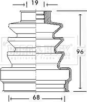 Borg & Beck BCB2445 - Маншон, полуоска vvparts.bg