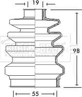 Borg & Beck BCB2418 - Маншон, полуоска vvparts.bg