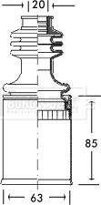 Borg & Beck BCB2654 - Маншон, полуоска vvparts.bg