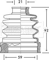 Borg & Beck BCB2656 - Маншон, полуоска vvparts.bg