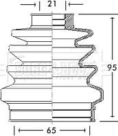 Borg & Beck BCB2687 - Маншон, полуоска vvparts.bg