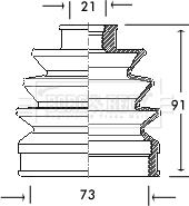 Borg & Beck BCB2056 - Маншон, полуоска vvparts.bg