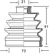 Borg & Beck BCB2061 - Маншон, полуоска vvparts.bg