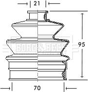 Borg & Beck BCB2010 - Маншон, полуоска vvparts.bg