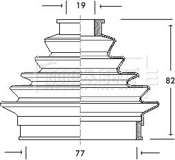 Borg & Beck BCB2020 - Маншон, полуоска vvparts.bg