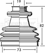 Borg & Beck BCB2151 - Маншон, полуоска vvparts.bg