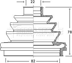 Borg & Beck BCB2110 - Маншон, полуоска vvparts.bg