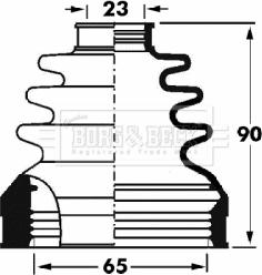 Borg & Beck BCB2893 - Маншон, полуоска vvparts.bg