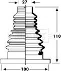 Borg & Beck BCB2804 - Маншон, полуоска vvparts.bg