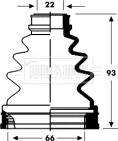 Borg & Beck BCB2805 - Маншон, полуоска vvparts.bg