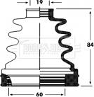 Borg & Beck BCB2800 - Маншон, полуоска vvparts.bg