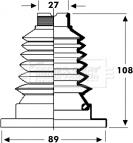 Borg & Beck BCB2802 - Маншон, полуоска vvparts.bg