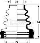 Borg & Beck BCB2807 - Маншон, полуоска vvparts.bg